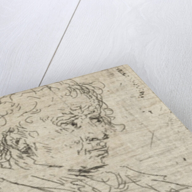 Portrait Study of three men by Jan Chalon