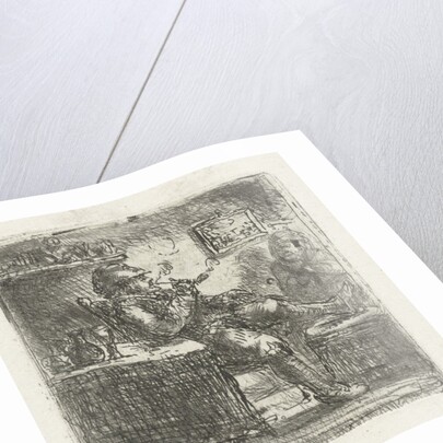 Man with pipe by Jan Chalon