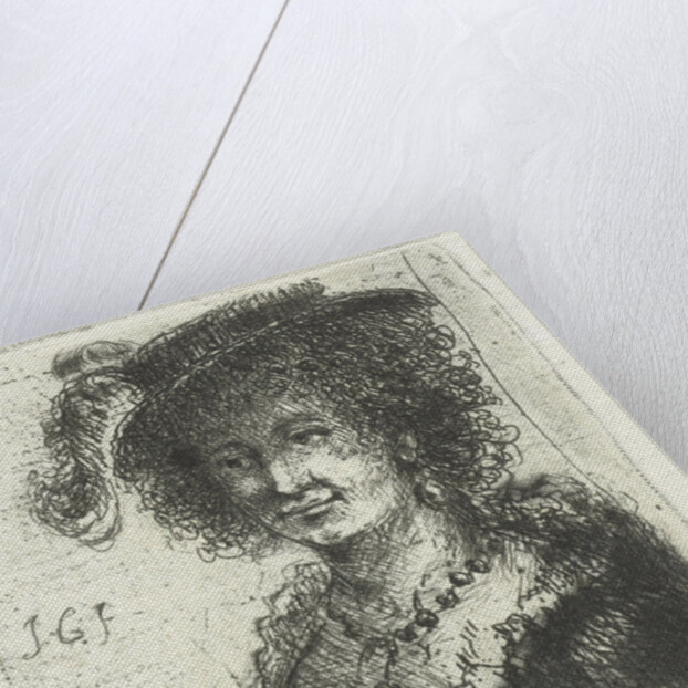 Woman with hat by Jan Chalon