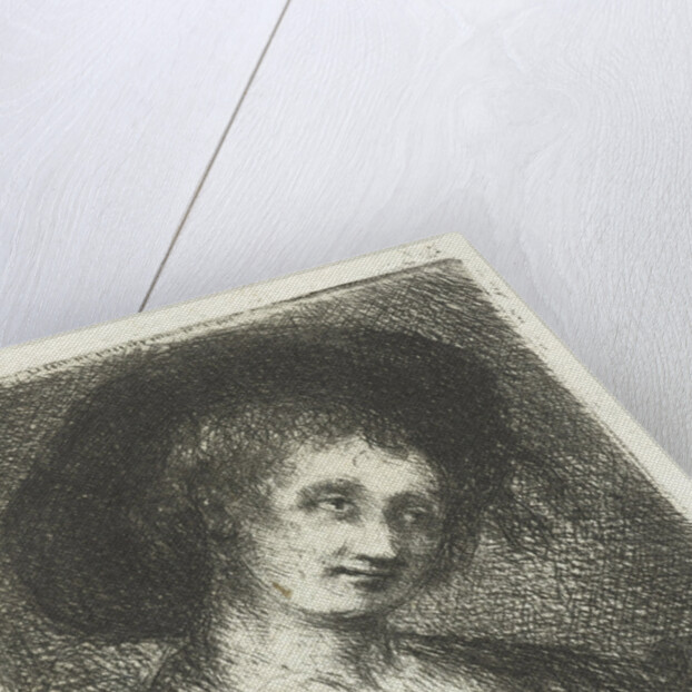 Woman with hat by Jan Chalon