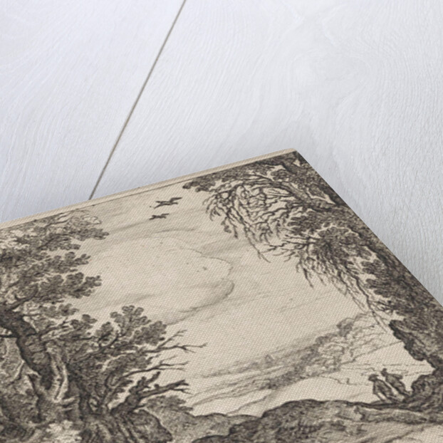 Two travelers at the edge of a forest by Anonymous