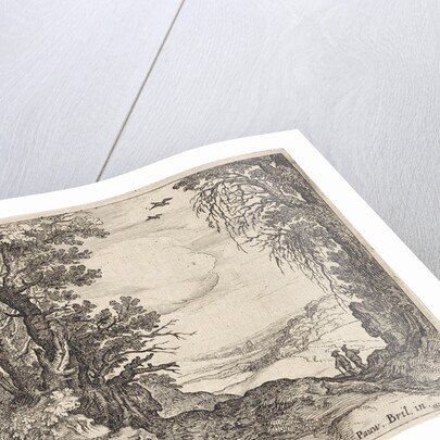 Two travelers at the edge of a forest by Anonymous