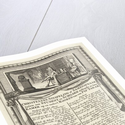 Dialogue between a student and a painter about smoking a pipe by Ludolph Smids