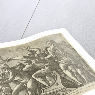 Hercules fights with Geryoneus (?) by Servatius Rosenbleck