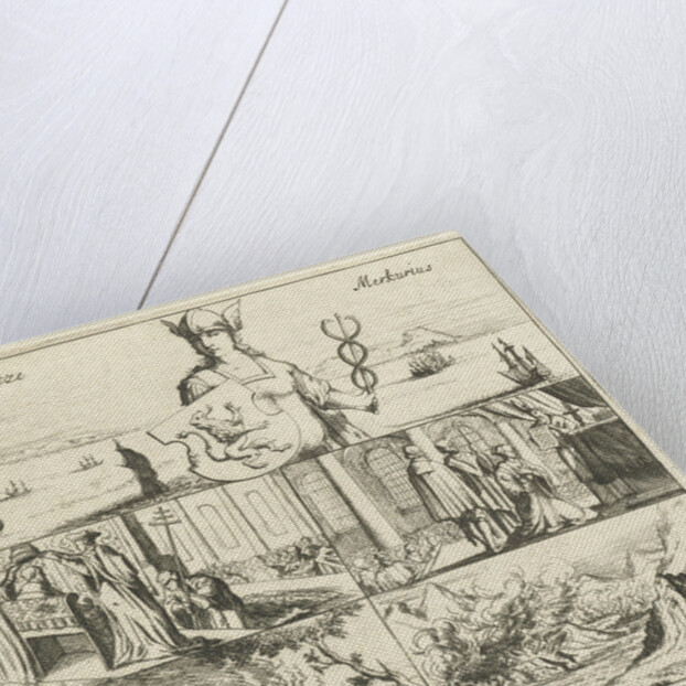Several events in Europe in the year 1655 awarded by Mercury by Pieter Casteleyn