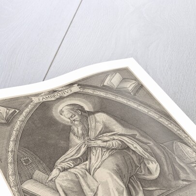 Church Father Ambrosius, Roeland van Bolten by Christoffel van Sichem