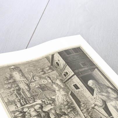 Joseph's brothers go to Egypt with Benjamin by Lucas van Leyden