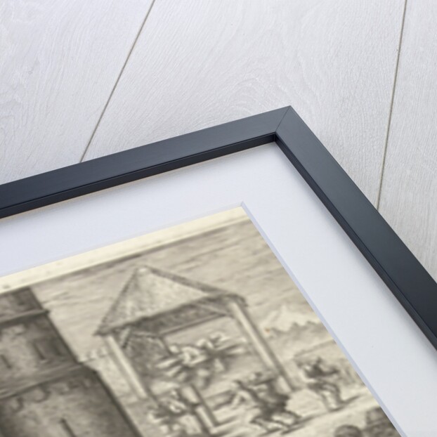 Joseph pulls a wagon across Egypt by Lucas van Leyden