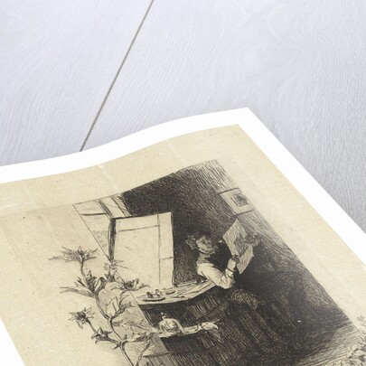 Print Maker in his workshop by Willem Steelink II