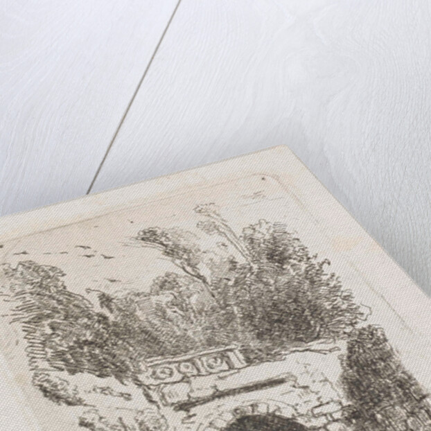 Woman with child at a gate by Maria Vos