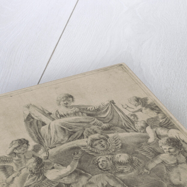 Justice surrounded by putti and cherubs by Anonymous