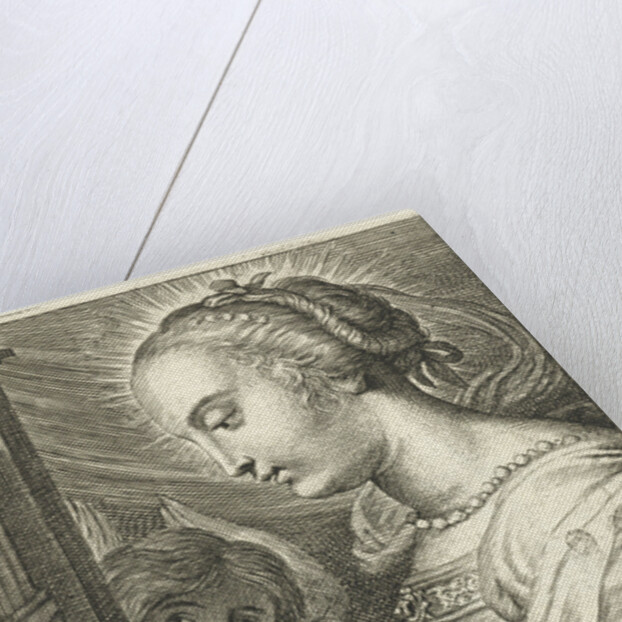 Saint Cecilia with organ by Cornelis Galle II