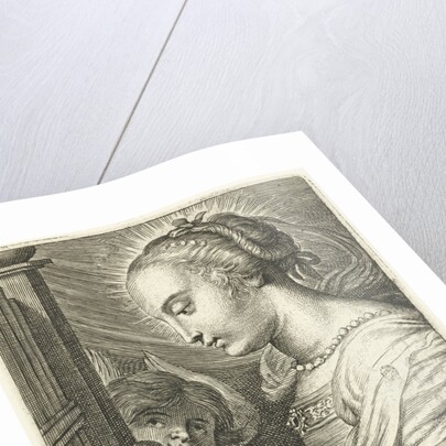 Saint Cecilia with organ by Cornelis Galle II