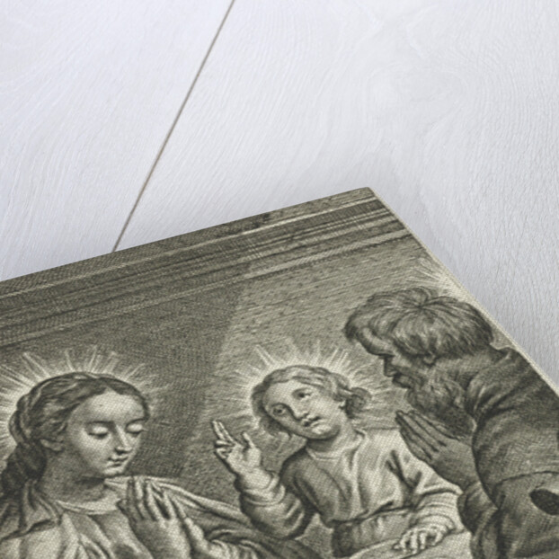 Holy Family praying before meals by Cornelis Galle II