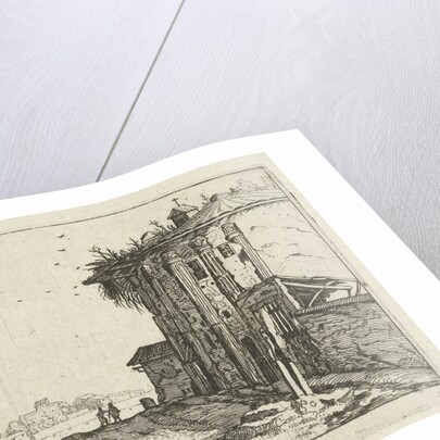 Ruin with Corinthian columns by Anonymous