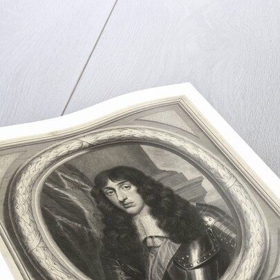 Portrait of Henry Stuart in oval frame by Simon Luttichuys