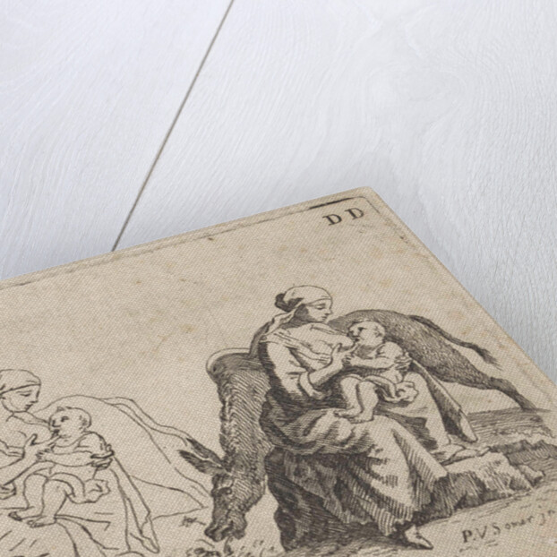 Lactating mother with a donkey by Paul van Somer II