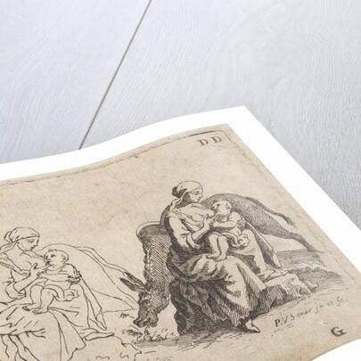 Lactating mother with a donkey by Paul van Somer II