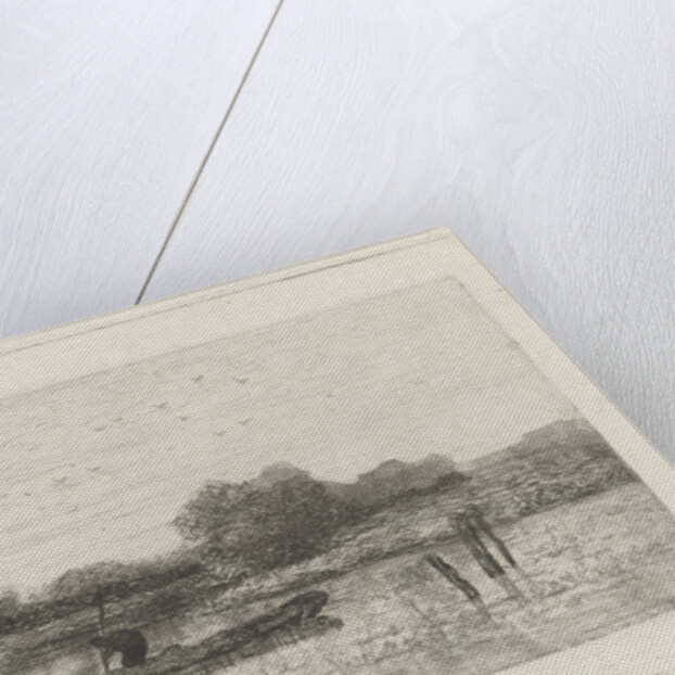 River view with fishing by Willem Roelofs I