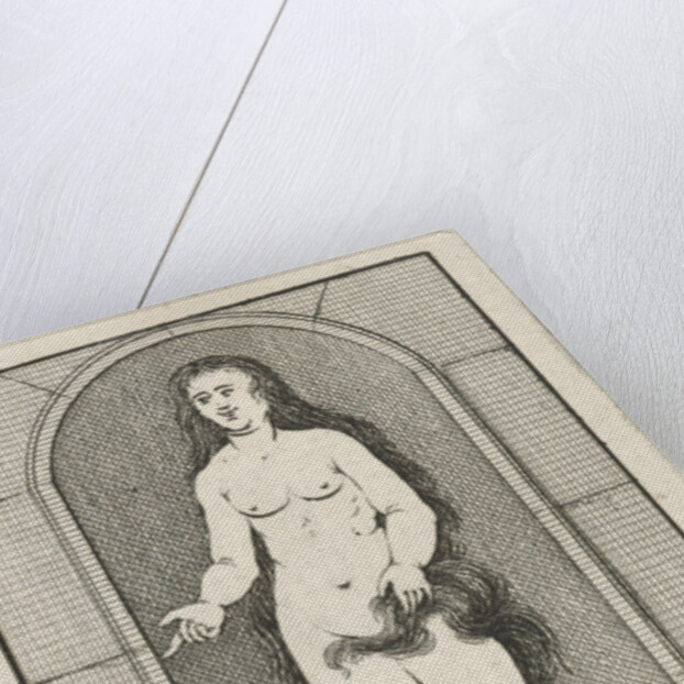 Niche with the statue of a mermaid by Caspar Jacobsz. Philips