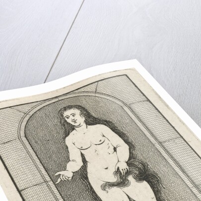 Niche with the statue of a mermaid by Caspar Jacobsz. Philips