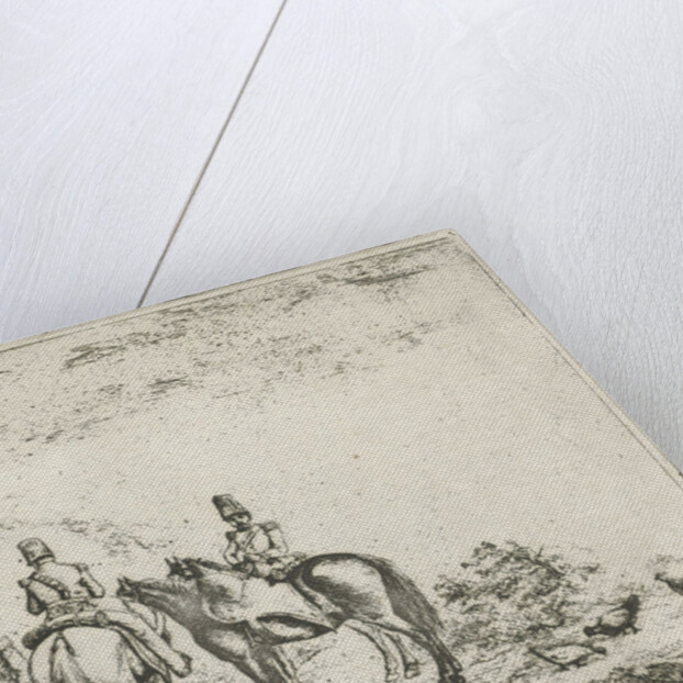 Three soldiers rest at home by Christiaan Wilhelmus Moorrees