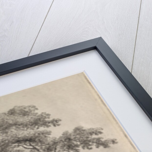 Country road with shepherd and cattle by Johannes Christiaan Janson