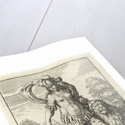 Power as female soldier in armor with lion by Lowijs Elzevier III