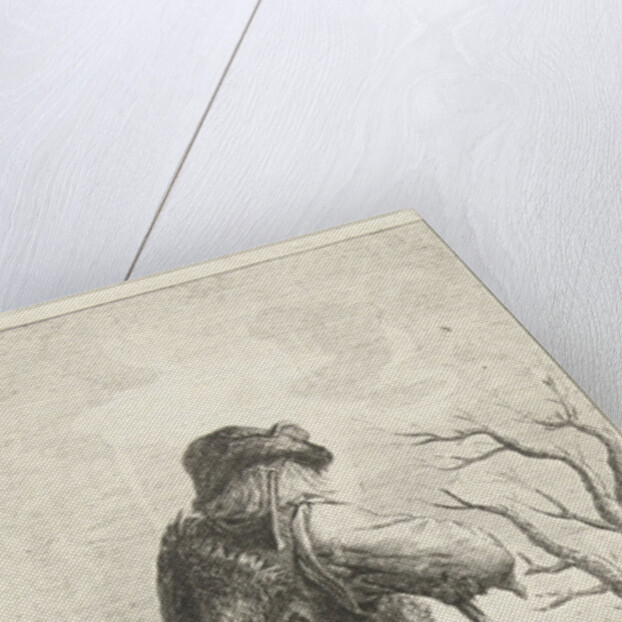 Man leaning on a stick by Nicolaes Visscher I