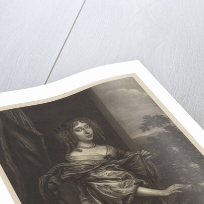 Portrait of a woman with a rose bush by Wallerant Vaillant