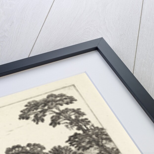 Figures on a country road near a farm by Jan van de Velde II