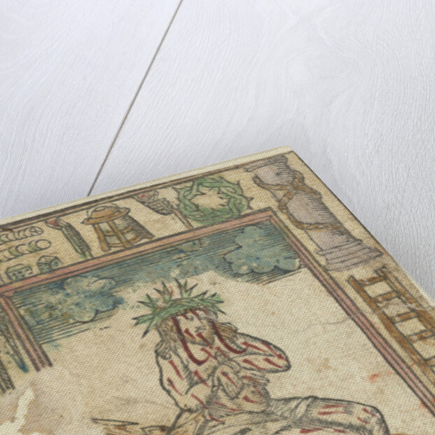 Christ sitting on the cross by Anonymous