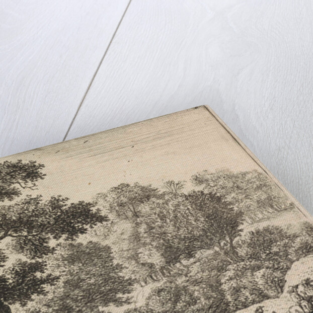 Two riders on a forest path, Anthonie Waterloo by Josua & Reinier II Ottens