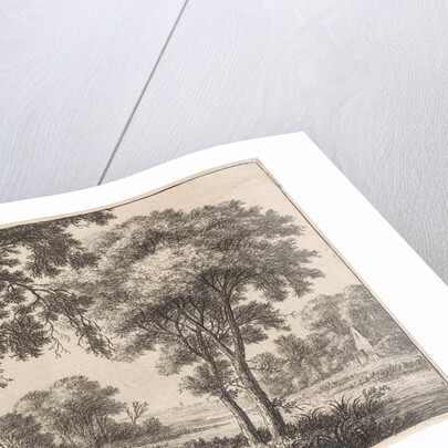 House on the banks of a river, Anthonie Waterloo by Josua & Reinier II Ottens