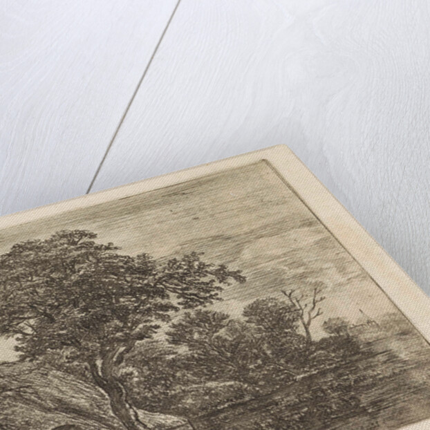 Farm waterfront by Anthonie Waterloo