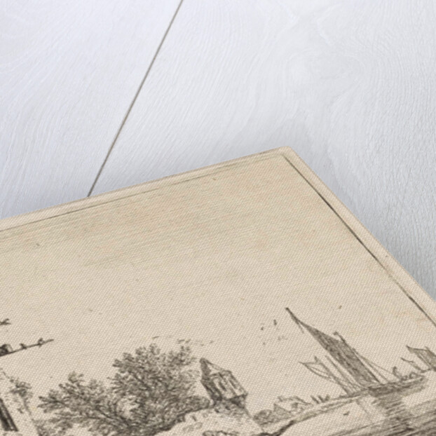 High building on the waterfront by Anthonie Waterloo