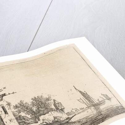 High building on the waterfront by Anthonie Waterloo