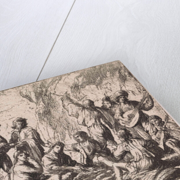 Picnic in the mountains by Cornelis de Wael