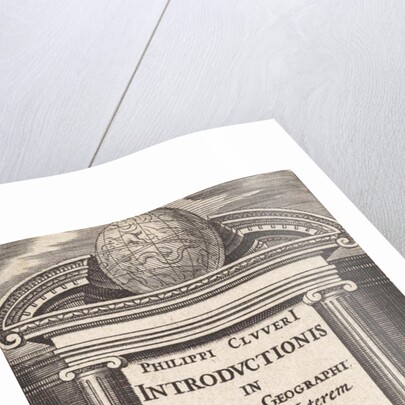 Globe with two scholars by Abraham Elzevier I