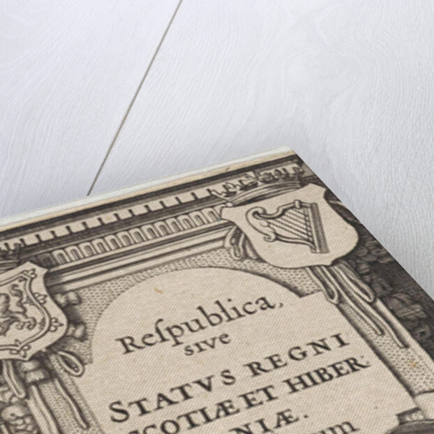 Two men with a harp by Abraham Elzevier I