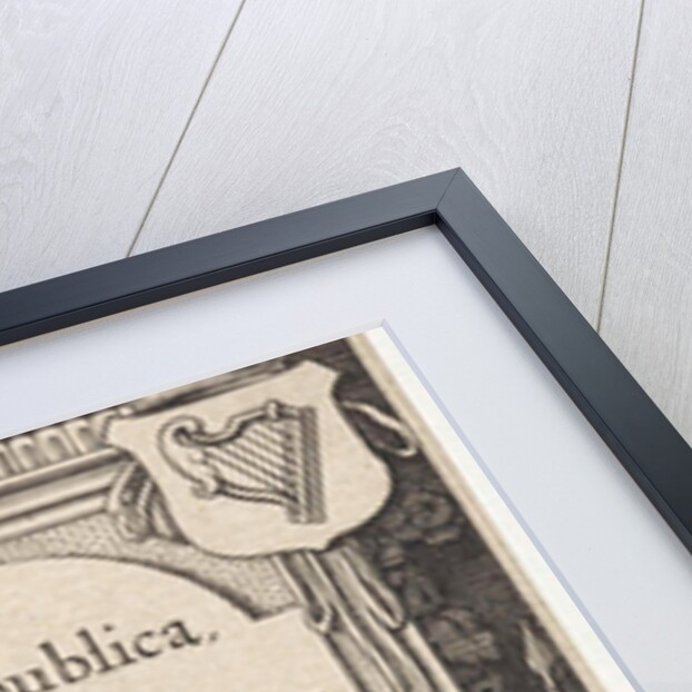 Two men with a harp by Abraham Elzevier I