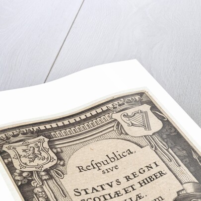 Two men with a harp by Abraham Elzevier I