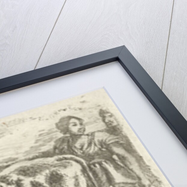 Milkmaid with cow by Jan van Ossenbeeck