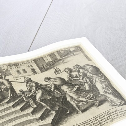 Who litigates must be shameless, patient and rich by Hendrick Goltzius