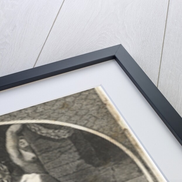 Satyr with child sit at tree by Charles Le Brun