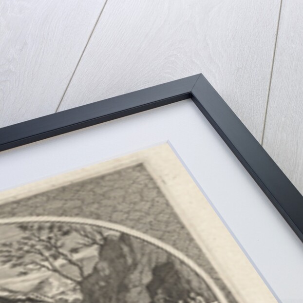 Female personification of earth element wall with crown and scepter by Cornelis van Dalen II