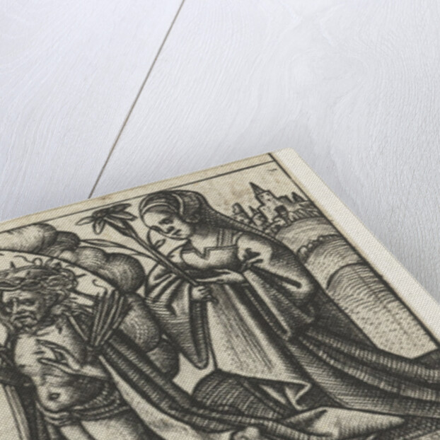 Christ before God's throne by Monogrammist AC