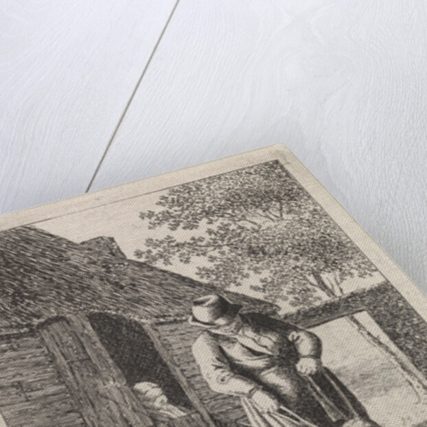 Farmer with child leash by Christina Chalon