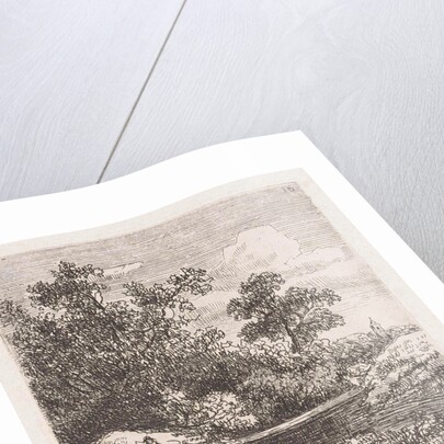 Women on the banks of a river by Johannes Pieter van Wisselingh