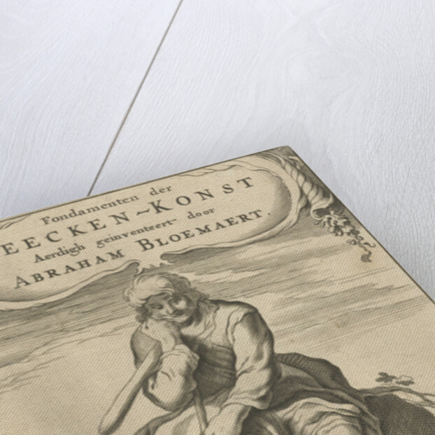 Title page for Abraham Bloemaert, Fondamenten der Teecken-konst by foundations of drawingPart One
